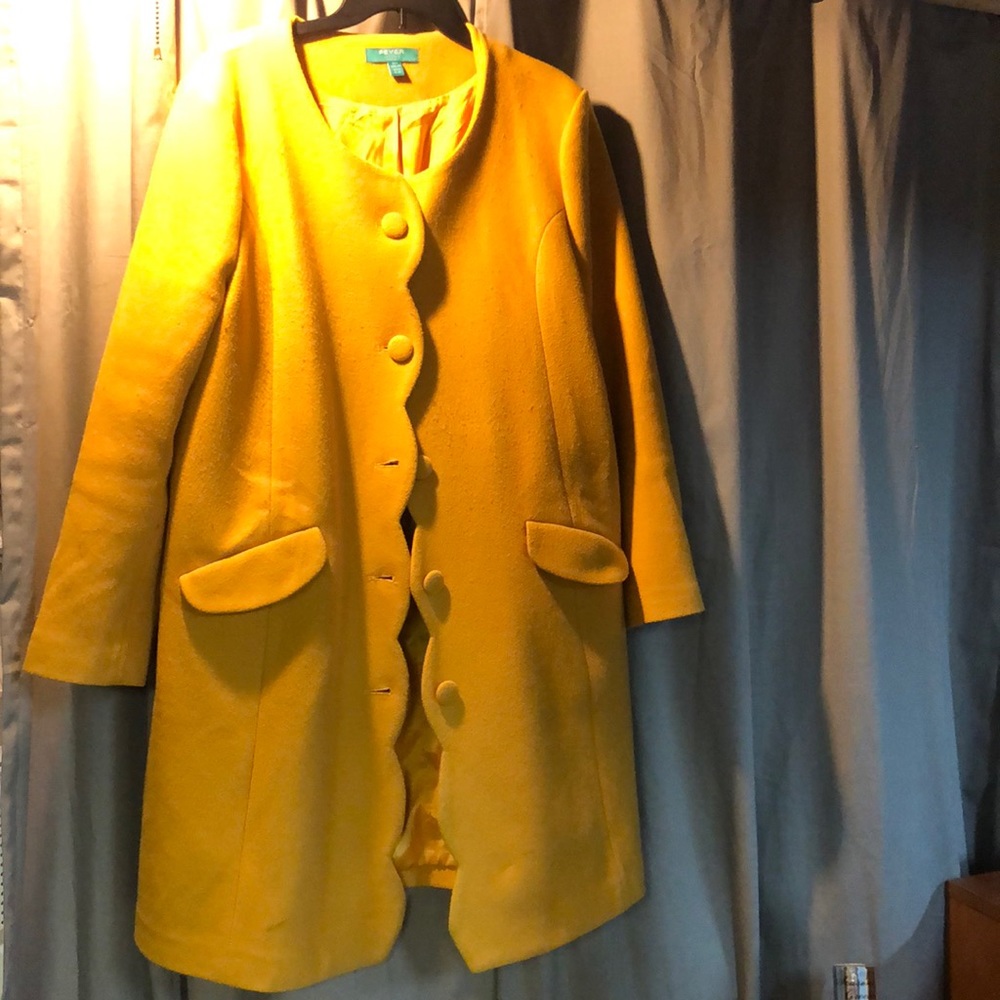 ModCloth Fever London Heritage scallop edge coat